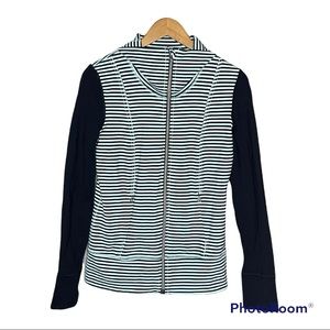 Lululemon Daily Yoga Full Zip Up Mint Green And Black Jacket Size 6